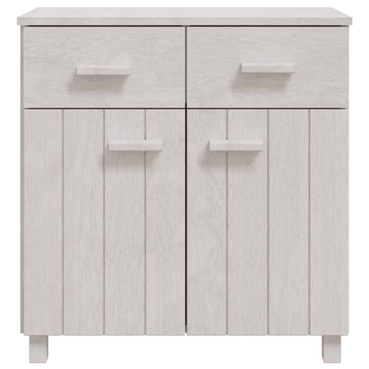 VIDAXL Buffet HAMAR Blanc 79x40x80 cm Bois massif de pin