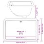 Voir la diapositive 6 : VIDAXL Evier salle de bain blanc rectangulaire ceramique