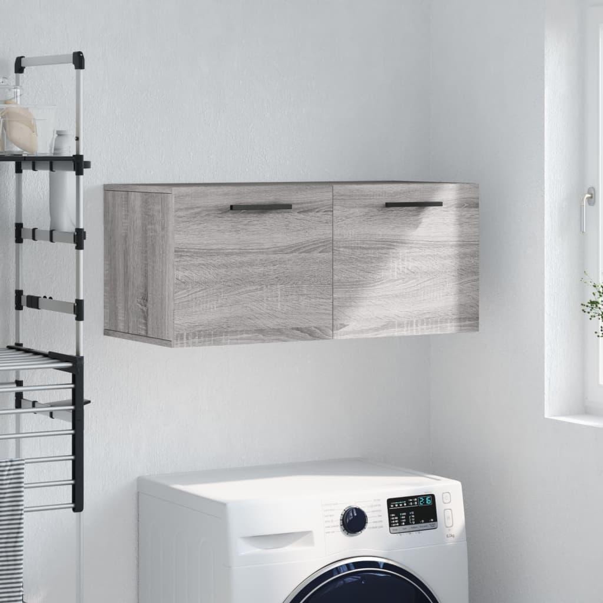 VIDAXL Armoire murale sonoma gris 80x36,5x35 cm bois d'ingenierie