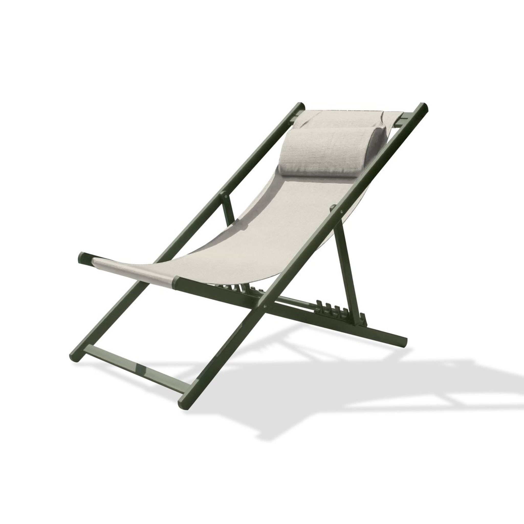 Voir la diapositive 1 : City Garden Chilienne de jardin - Aluminium et textilène - Kaki - JULIA