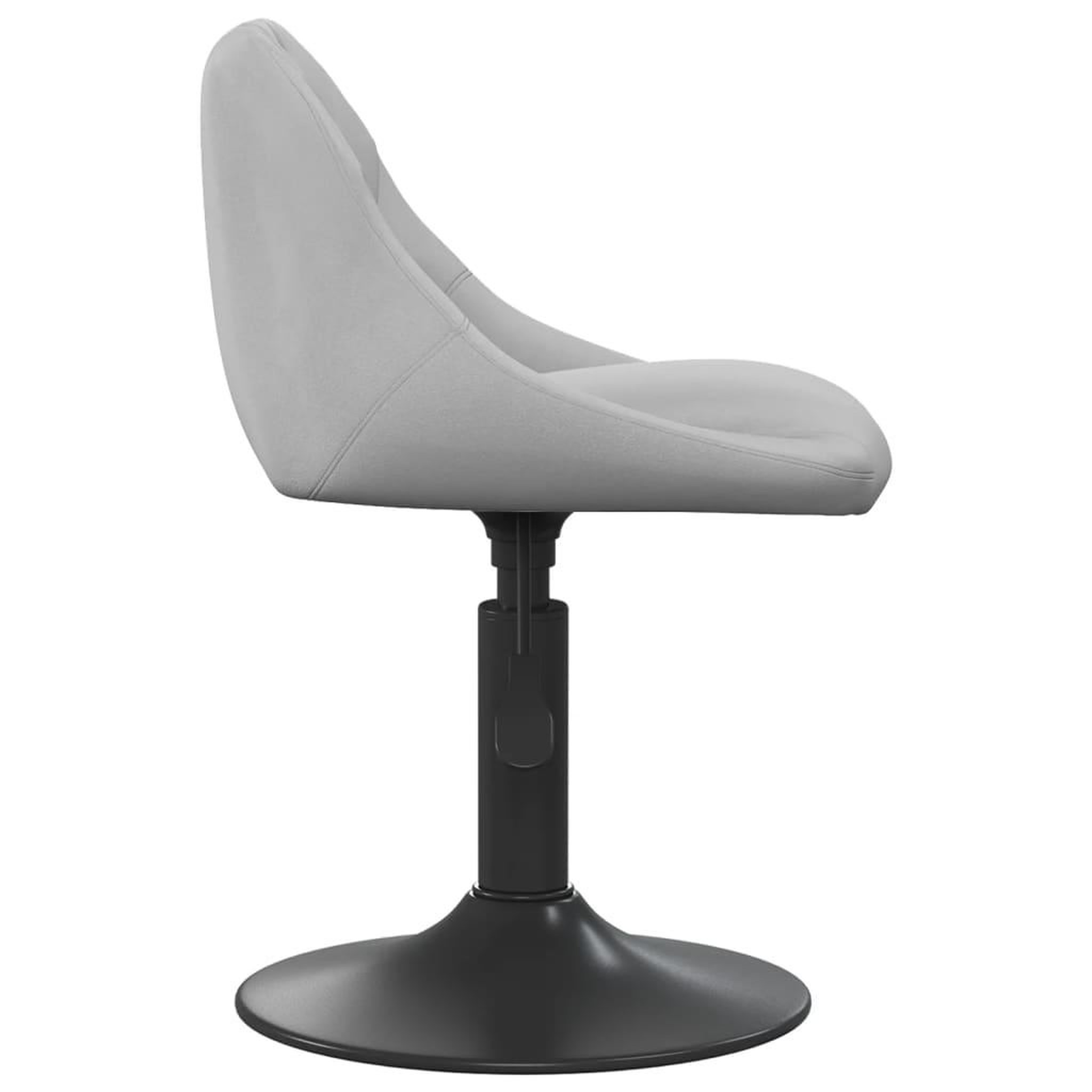 Voir la diapositive 4 : VIDAXL Chaises pivotantes a manger lot de 6 gris clair velours