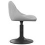 Voir la diapositive 4 : VIDAXL Chaises pivotantes a manger lot de 6 gris clair velours