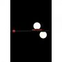Voir la diapositive 2 : MARKET24 Suspension DKD Home Decor Blanc Noir Rouge Métal Verre 40 W 44 x 44 x 120 cm
