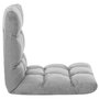 Voir la diapositive 4 : VIDAXL Chaise pliable de sol Gris clair Microfibre