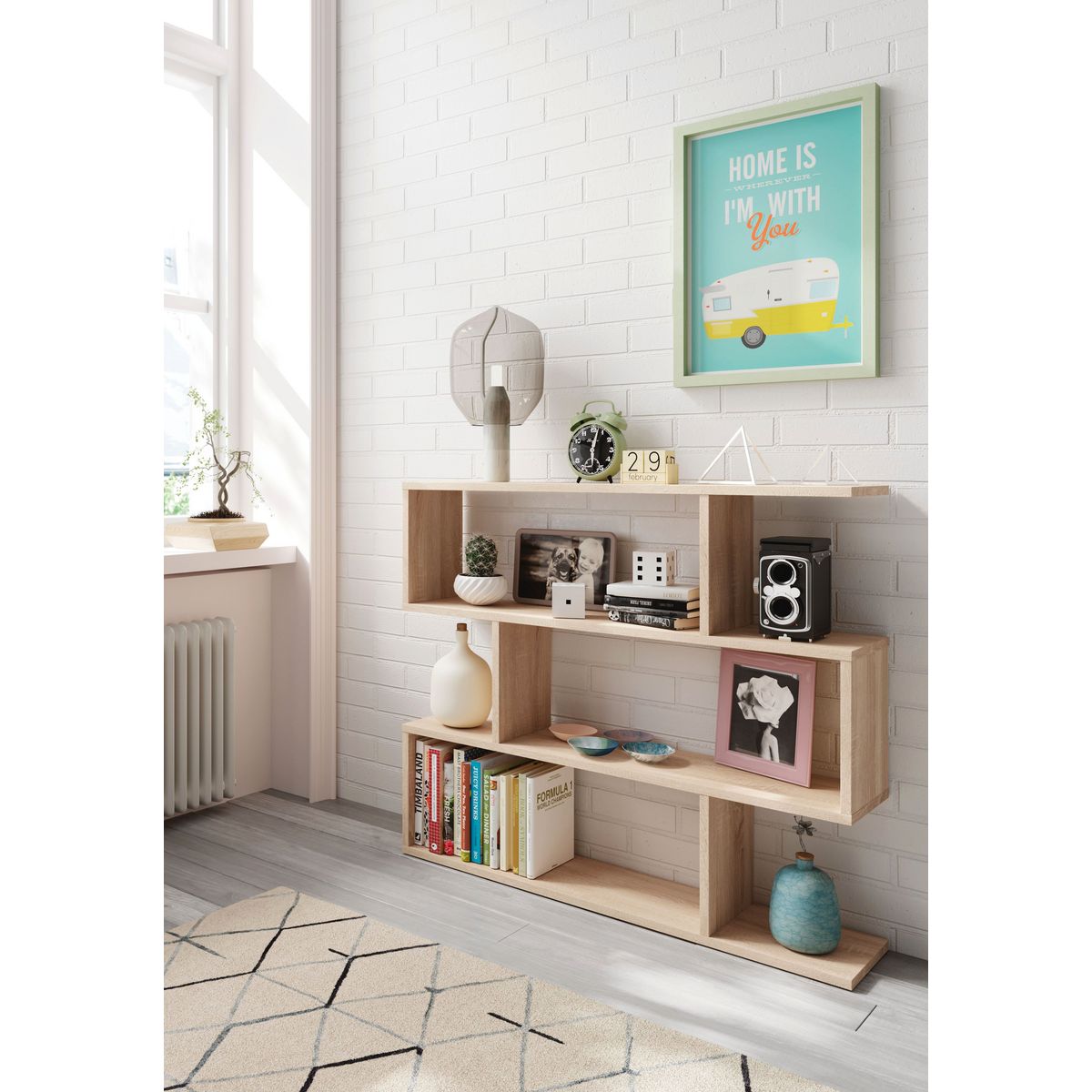 Étagère Basse de 3 niveaux L110cm x H97cm FEIRA