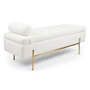 Voir la diapositive 1 : Paris Prix Banquette & Coffre Bouclette  Loyd  140cm Blanc