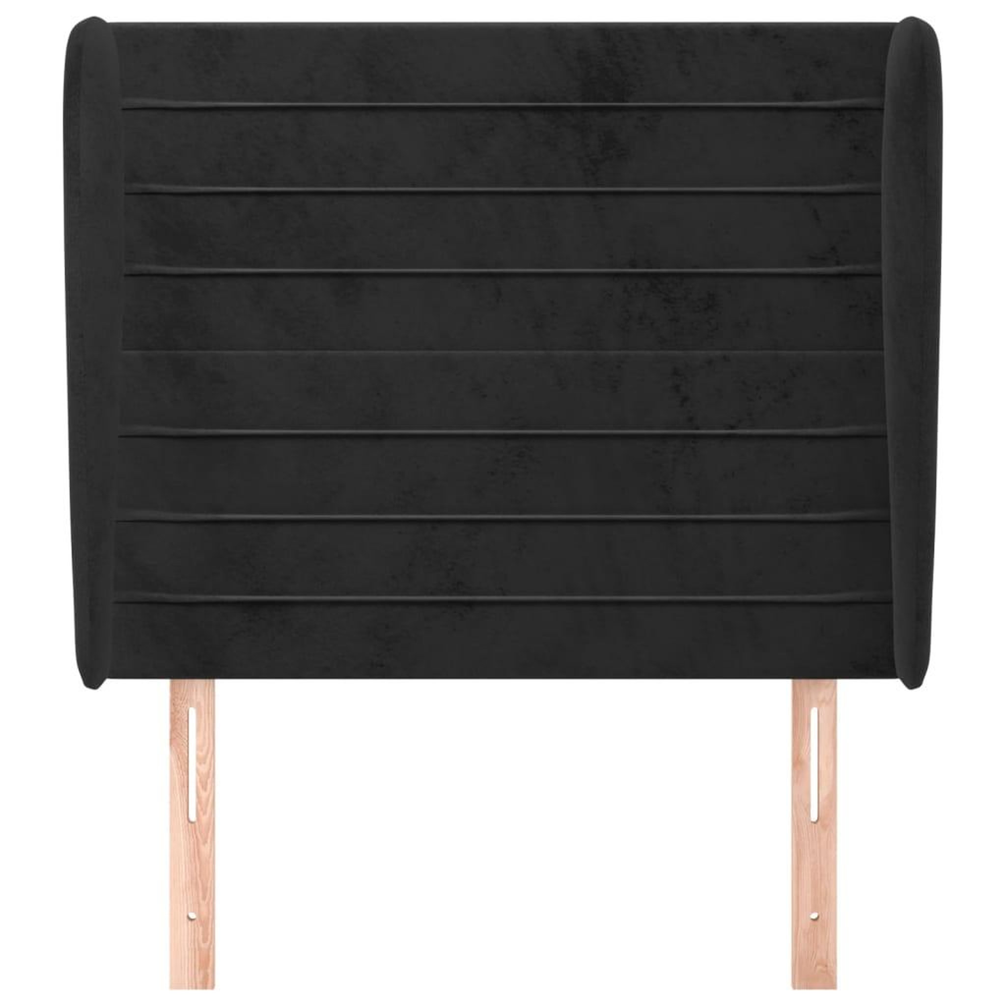 Voir la diapositive 3 : VIDAXL Tete de lit avec oreilles Noir 83x23x118/128 cm Velours