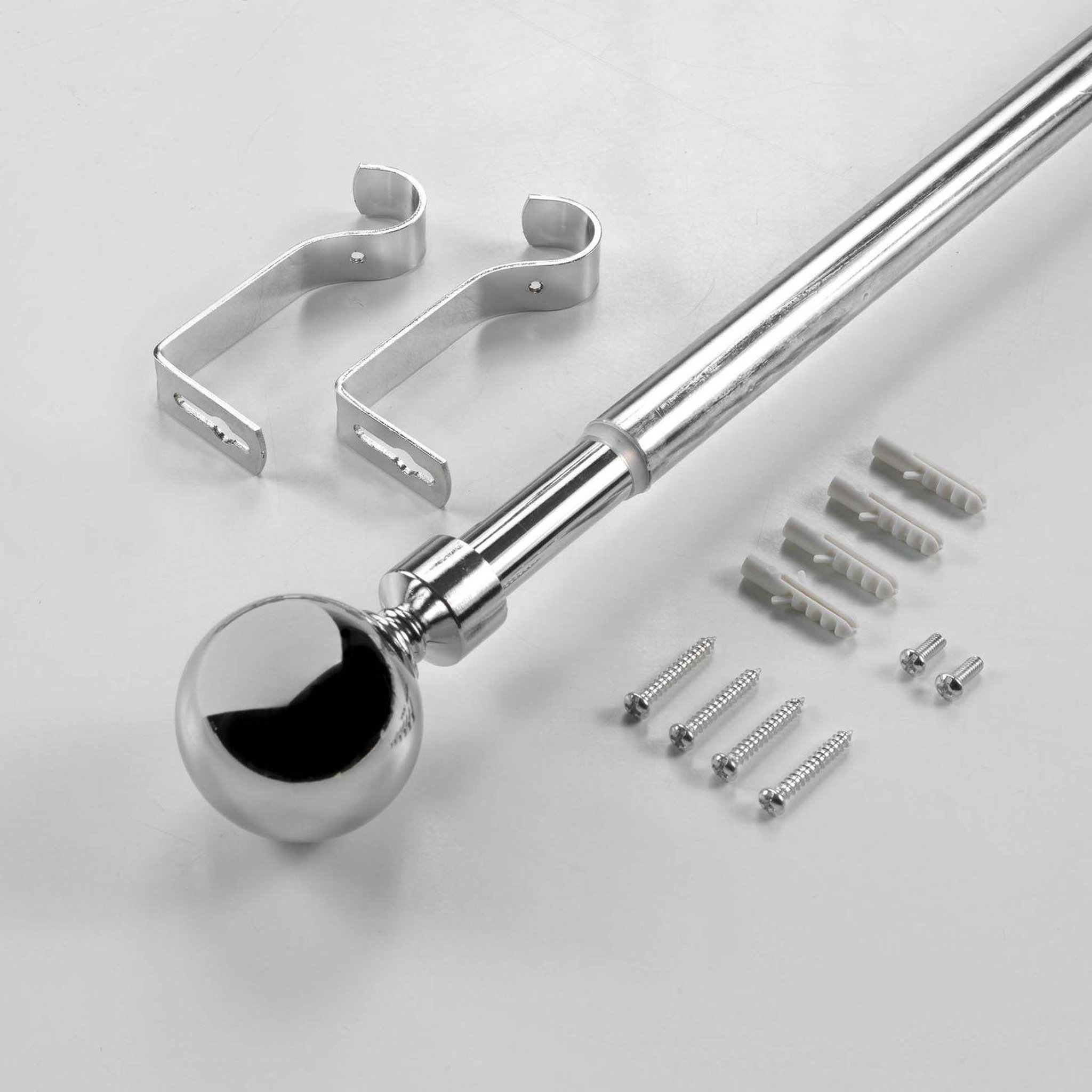 Voir la diapositive 3 : Douceur d'Intérieur Kit de tringle à rideaux extensible eclipse - l120 /l210 cm - chromé