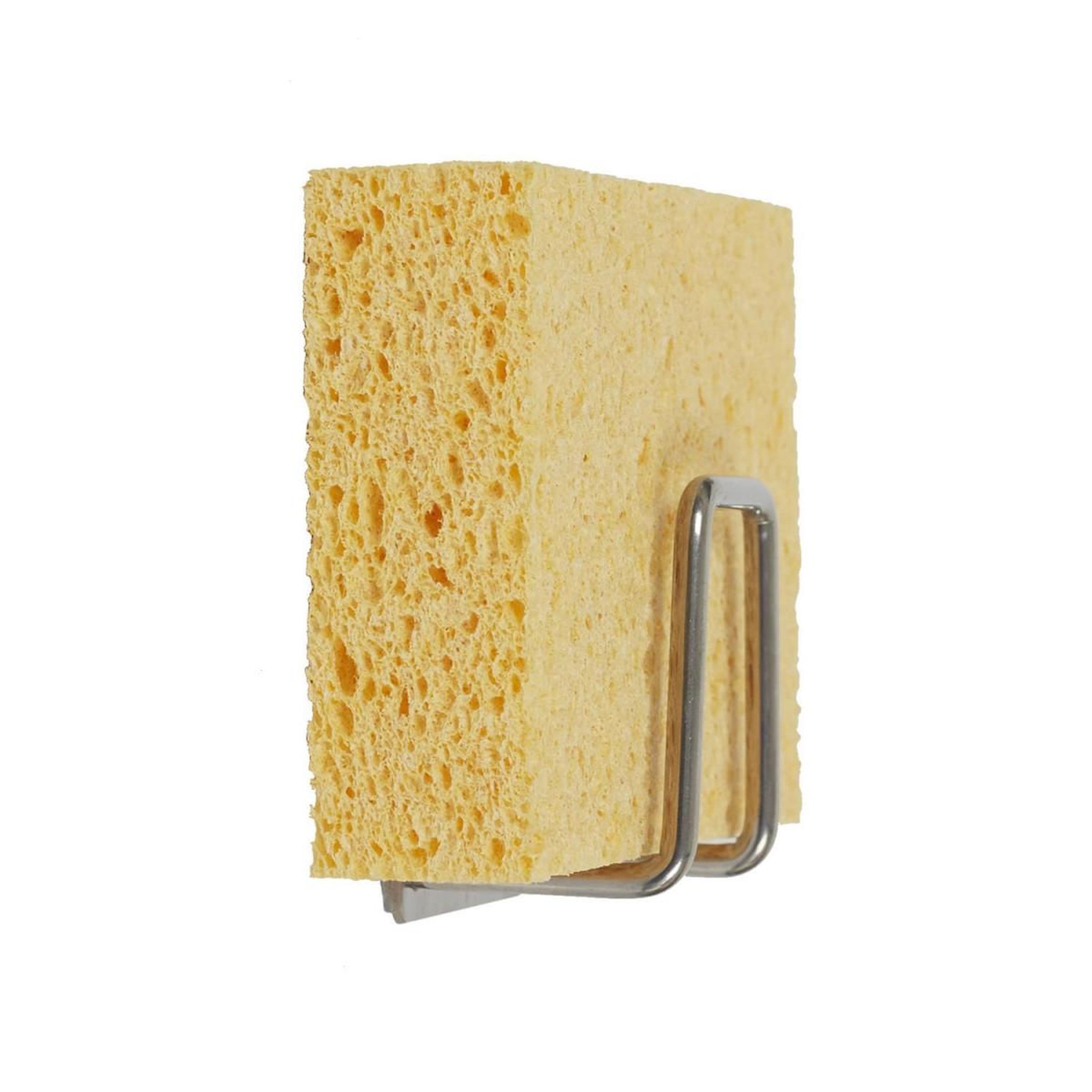 Je cherche une idee Support éponge adhésif  inox  4cm argent