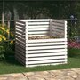 Voir la diapositive 1 : VIDAXL Composteur Blanc 100x100x102 cm Bois massif de pin