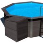 GRE Coffre de filtration composite pour piscine H115 cm