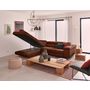 Voir la diapositive 4 : BEST MOBILIER Zaria - canapé d'angle gauche - convertible avec coffre et têtières réglables - 5 places - en velours côtelé