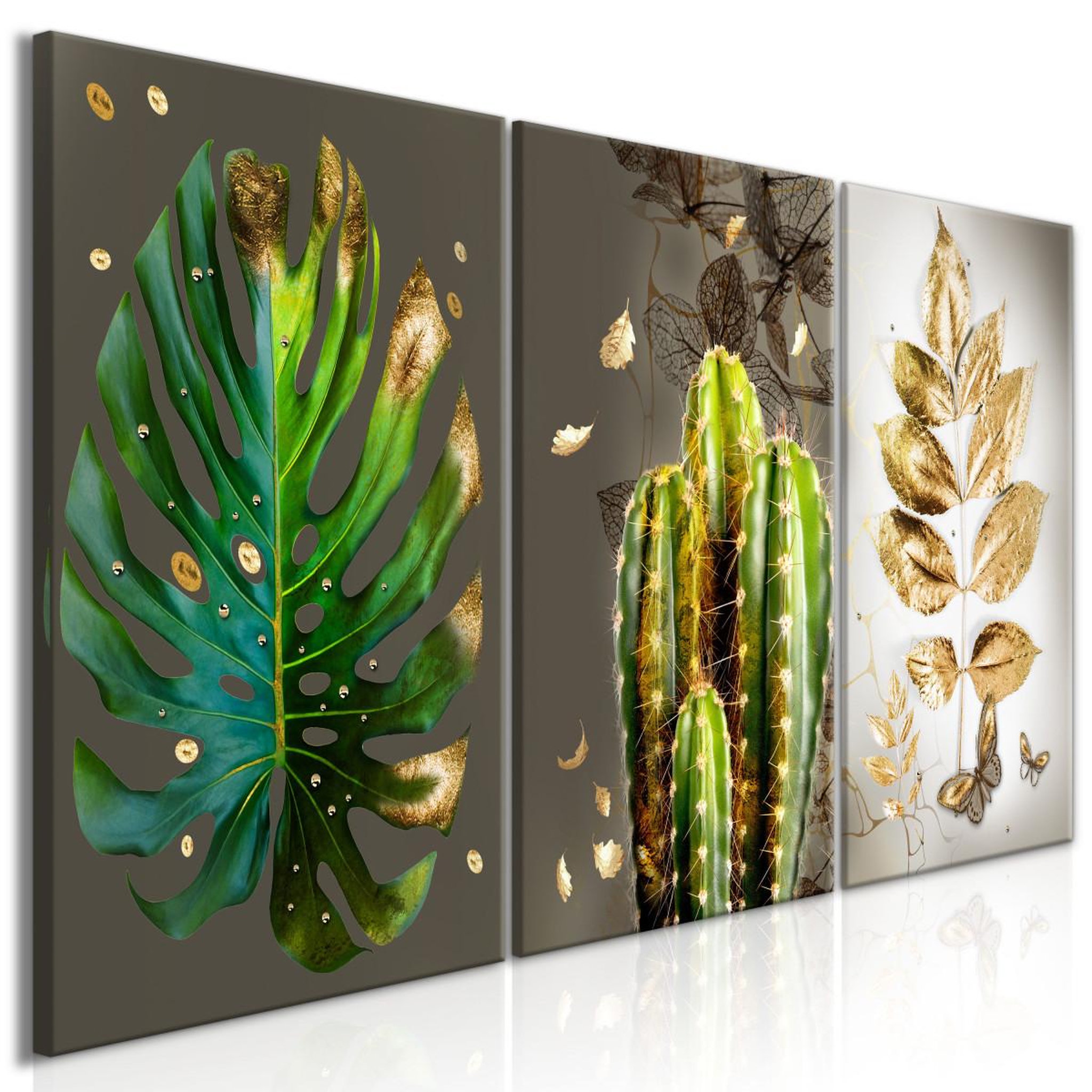 Paris Prix Tableau imprimé  covered in gold 3 panneaux  60x120cm