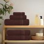 Voir la diapositive 3 : VIDAXL Serviettes d invité 2 pcs marron 30x50 cm 360 g m² 100% coton
