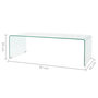 Voir la diapositive 6 : VIDAXL Table basse 98x45x30 cm Verre trempe Transparent