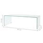Voir la diapositive 6 : VIDAXL Table basse 98x45x30 cm Verre trempe Transparent