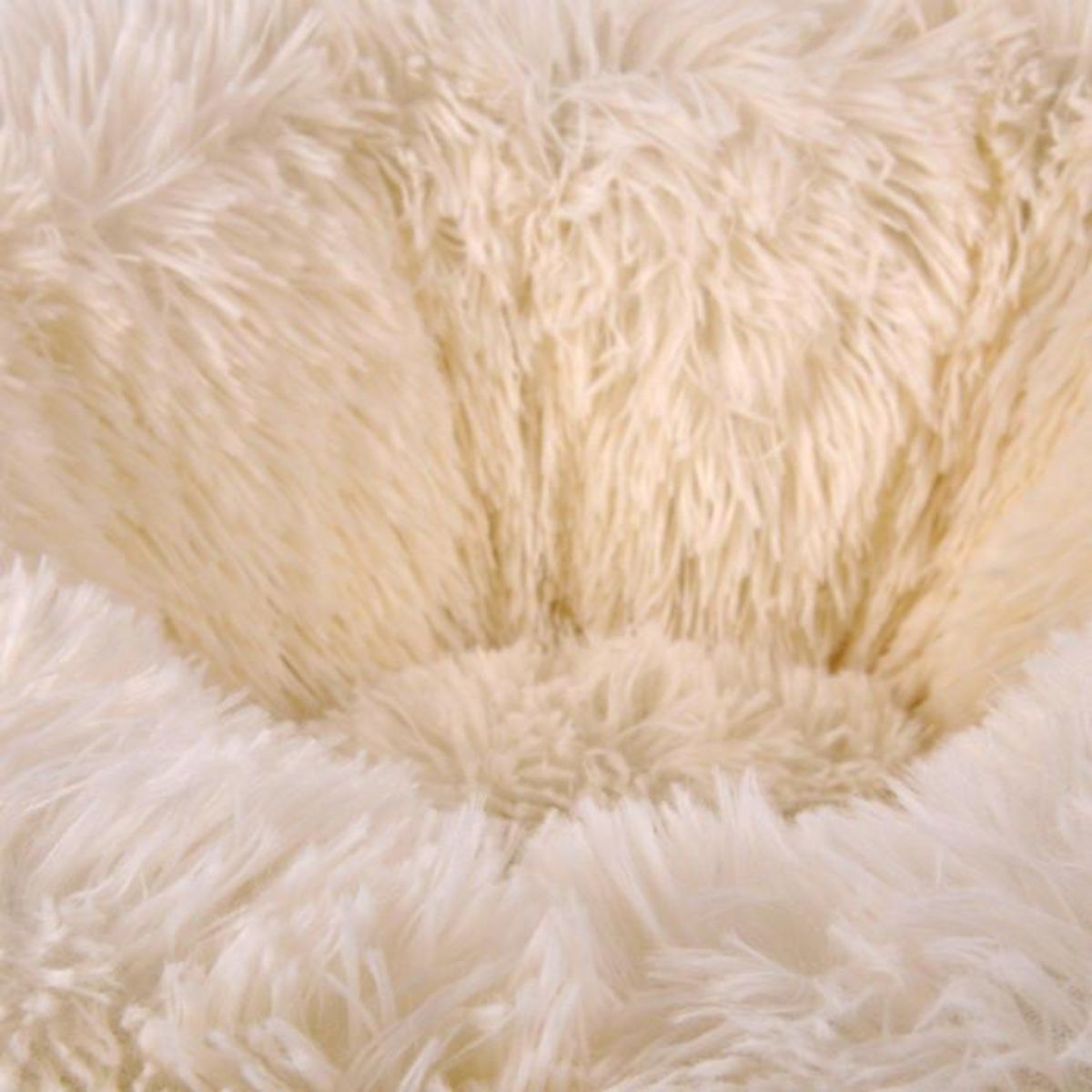 Paris Prix Coussin Rond pour Chien & Chat  Fluffy  55cm Écru