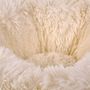 Voir la diapositive 2 : Paris Prix Coussin Rond pour Chien & Chat  Fluffy  55cm Écru