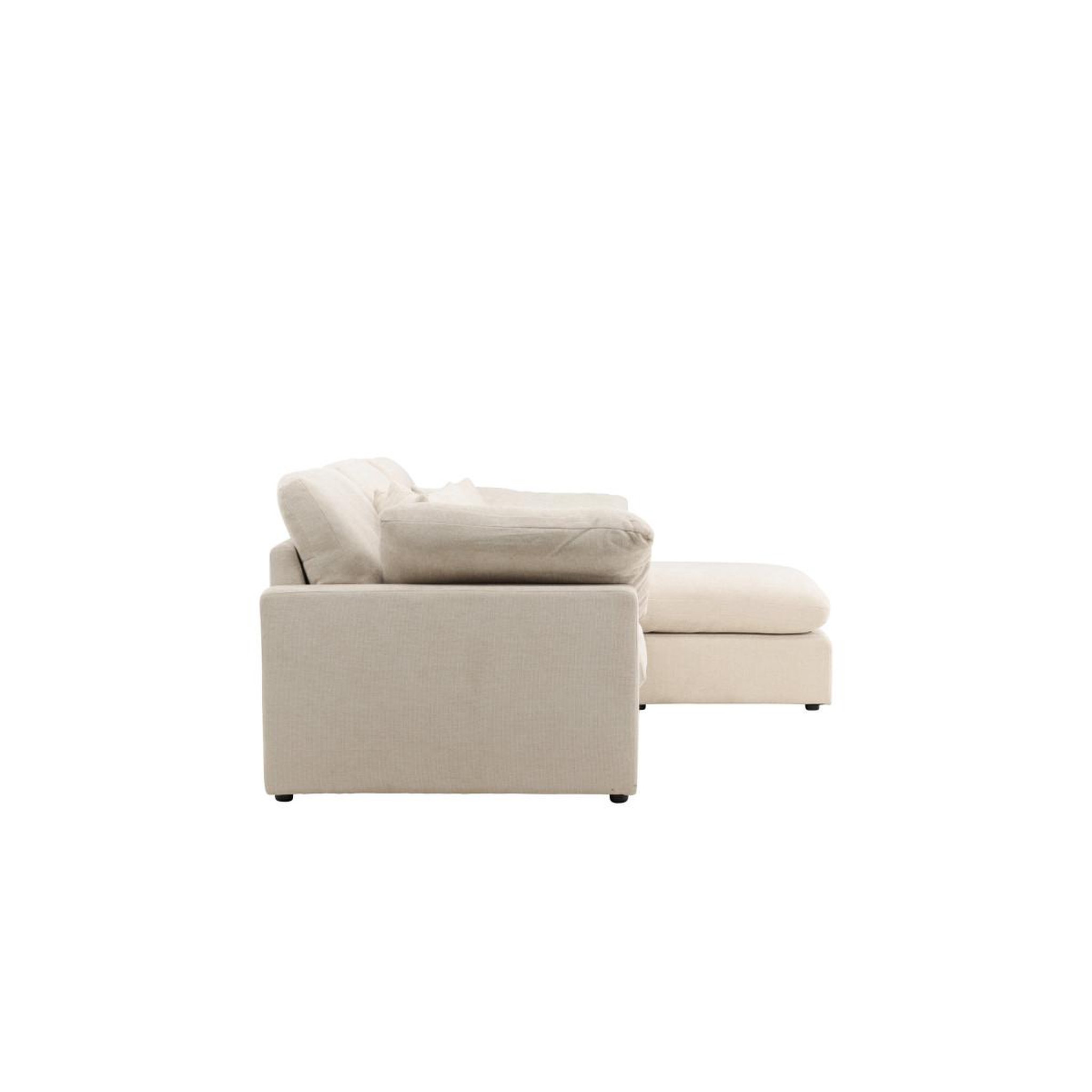 Voir la diapositive 3 : Paris Prix Canapé d'angle réversible  amalfi  297cm beige