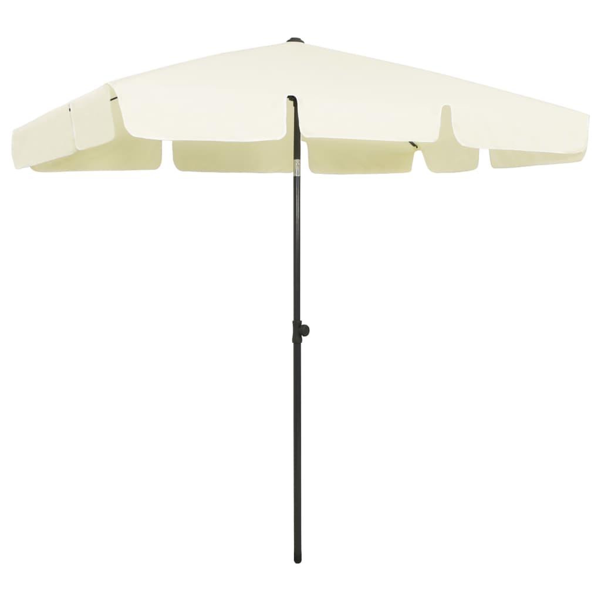 Voir la diapositive 1 : VIDAXL Parasol de plage jaune sable 200x125 cm