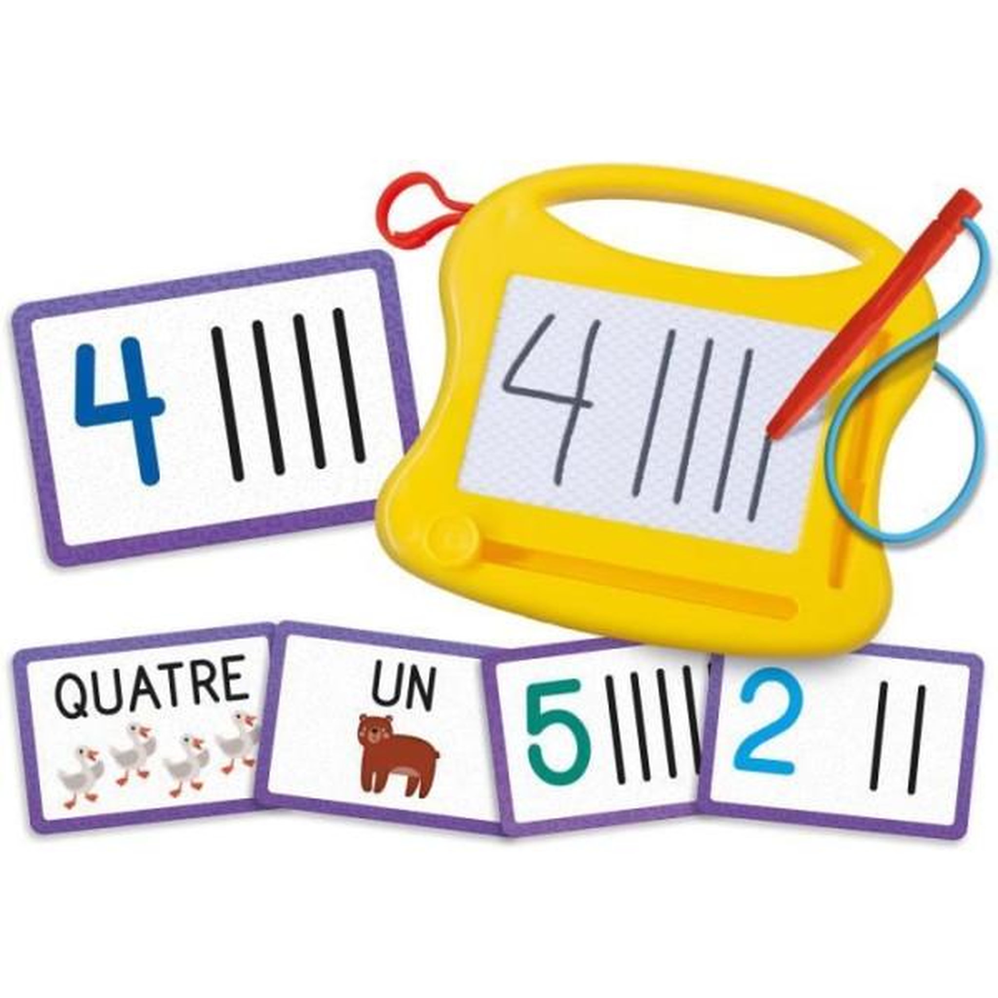 Voir la diapositive 2 : LISCIANI GIOCHI Calculs - Mini ardoise magique - CAROTINA - Apprentissage des chiffres