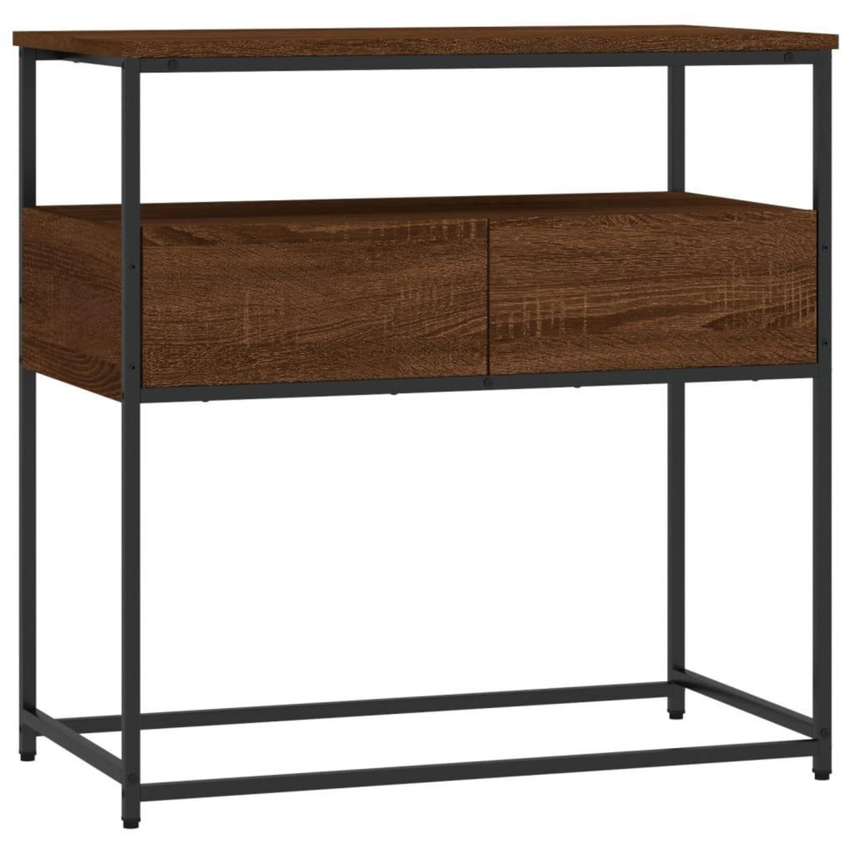 VIDAXL Table console chene marron 75x40x75 cm bois d'ingenierie