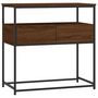 Voir la diapositive 2 : VIDAXL Table console chene marron 75x40x75 cm bois d'ingenierie