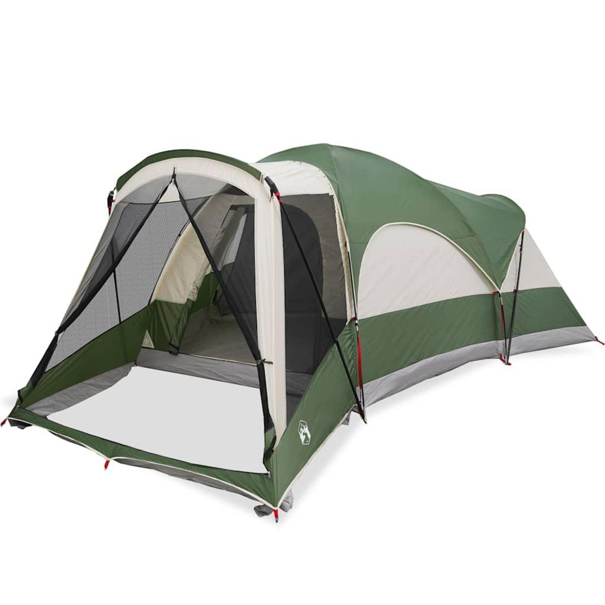 VIDAXL Tente familiale tunnel 8 personnes vert impermeable