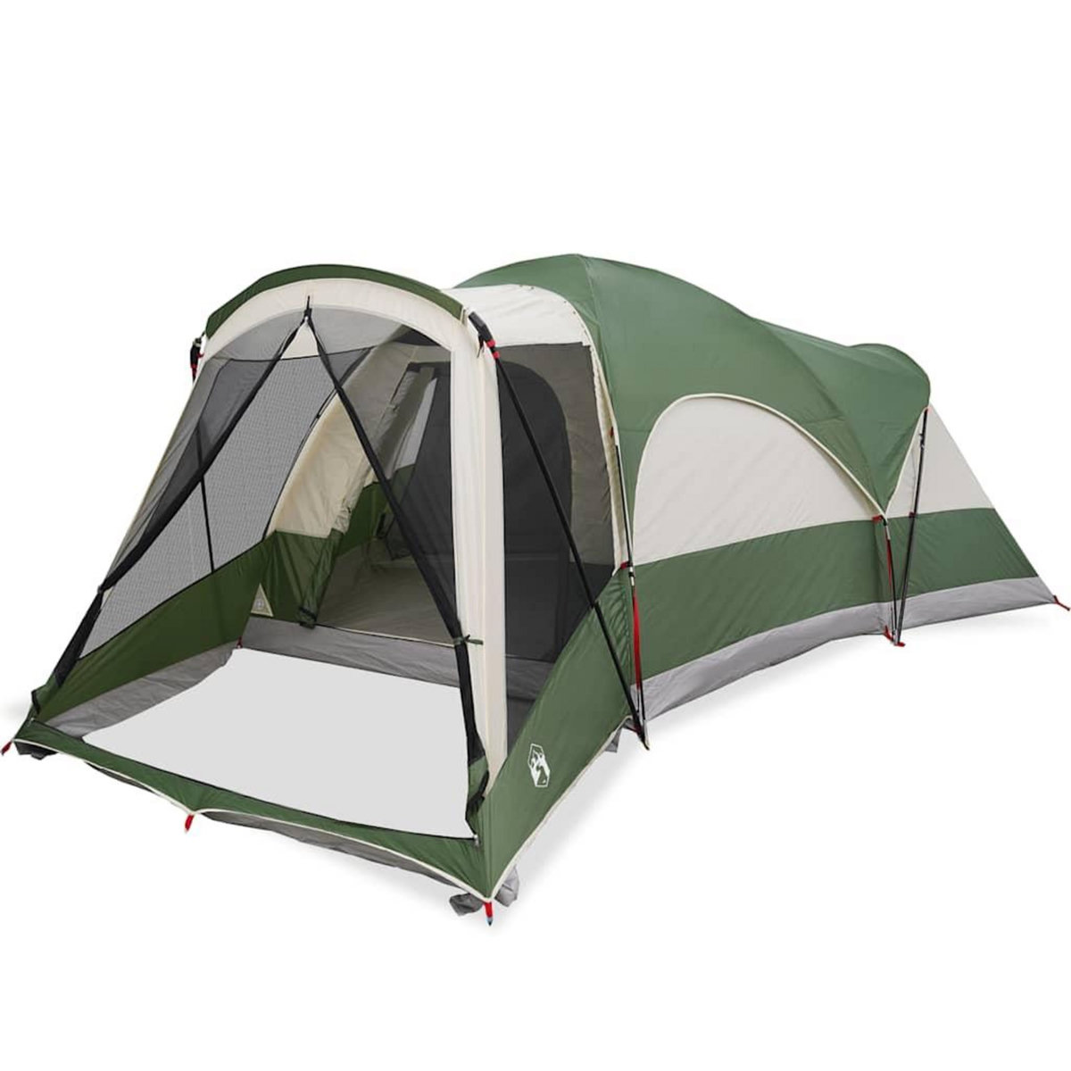 VIDAXL Tente familiale tunnel 8 personnes vert impermeable