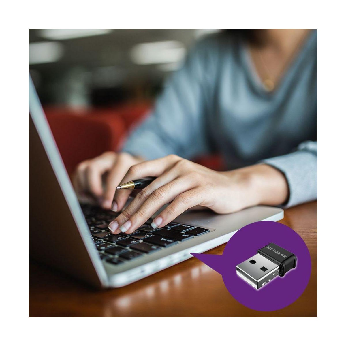 Netgear Clé Wi-Fi WiFi  A6150 AC1200 USB 2.0 Format Nano