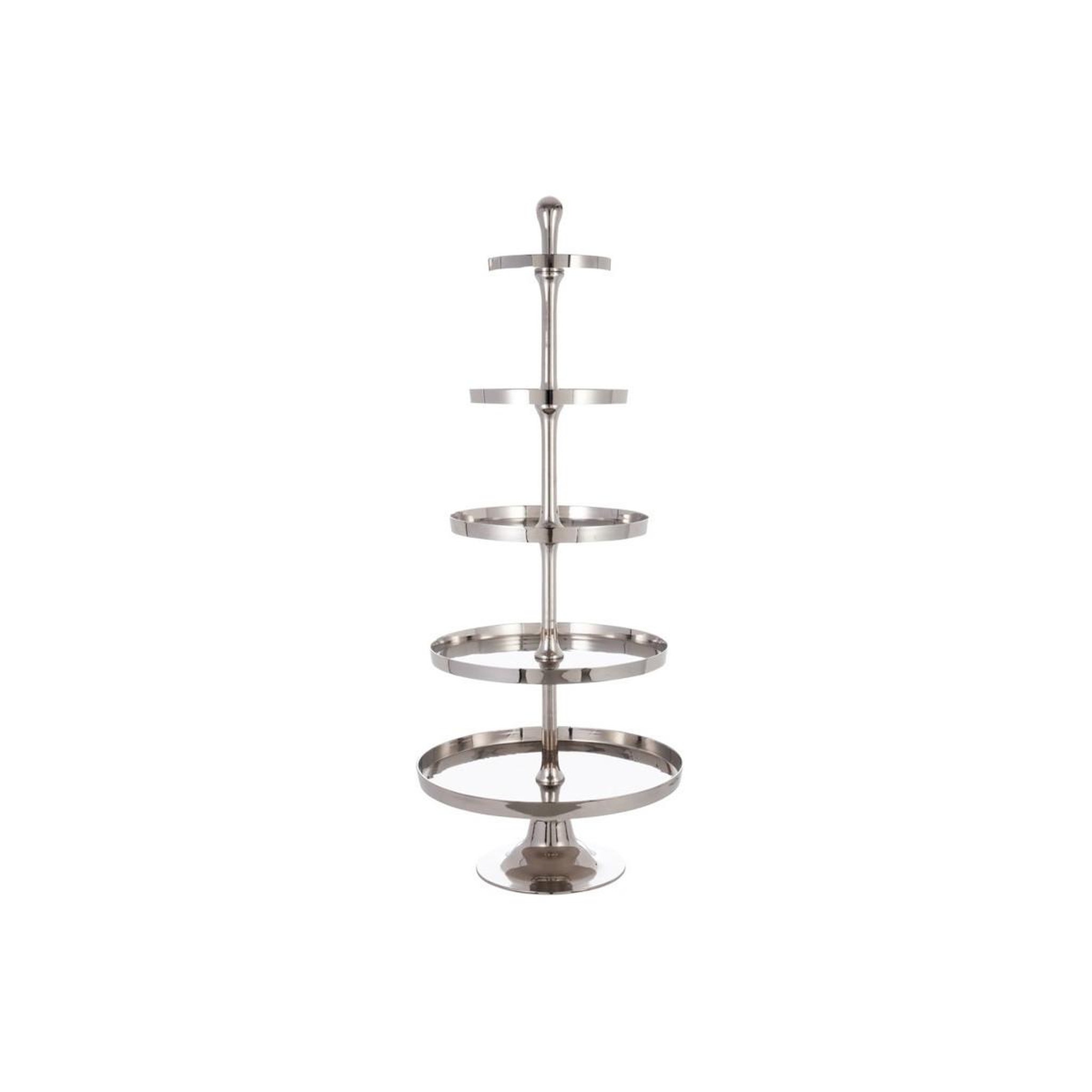 J-LINE Plat de présentation 5 niveaux  phedra  172cm argent