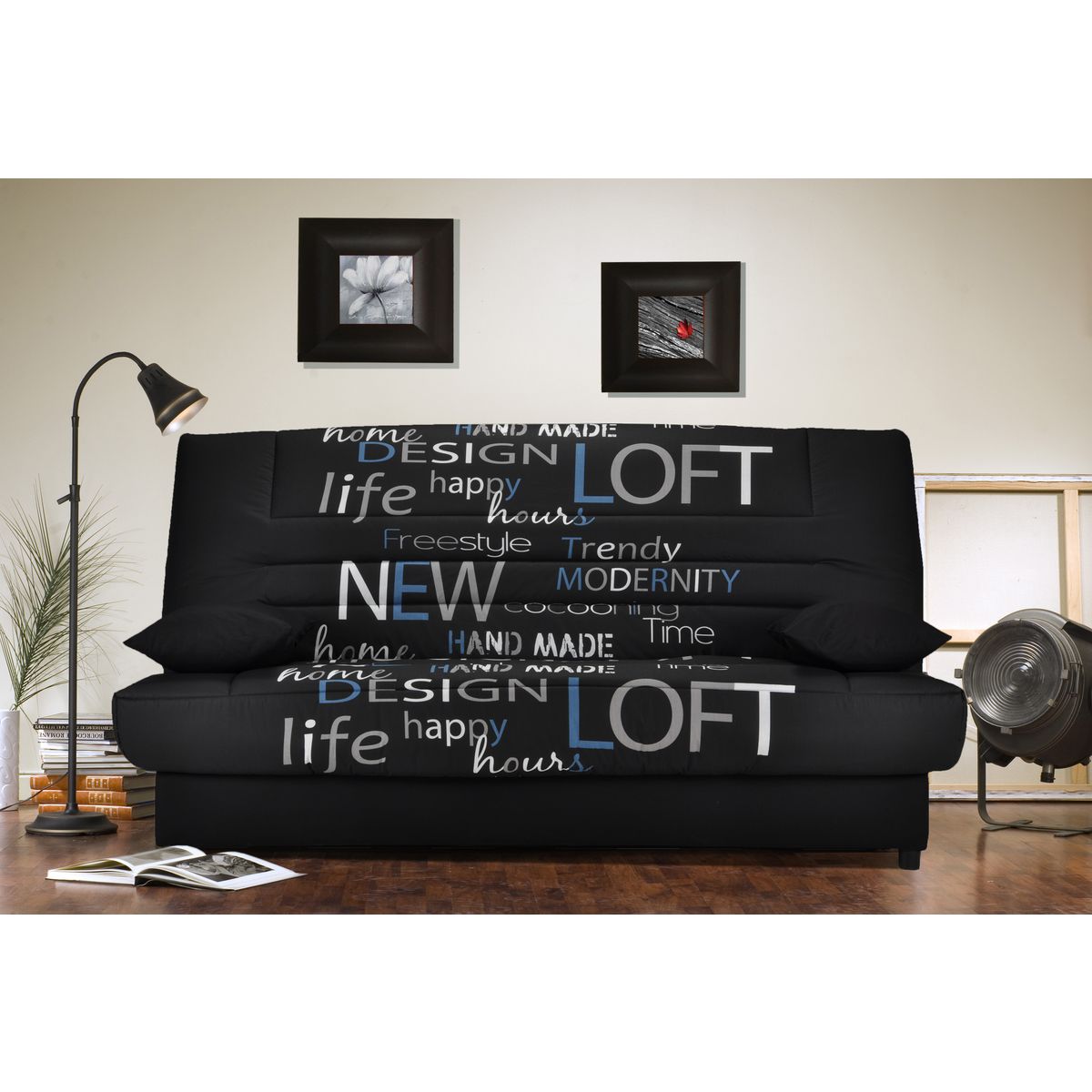 BULTEX Banquette CLIC CLAC NEW LOFT matelas 14 cm mousse Bultex 32 kg/m3