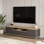 Voir la diapositive 3 : Habitat et Jardin Meuble TV en bois  FR7  - 180 x 44 x 44 cm - Pin atlantiqueAnthracite