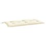 Voir la diapositive 2 : VIDAXL Coussin de banc de jardin blanc creme 110x50x7 cm tissu oxford