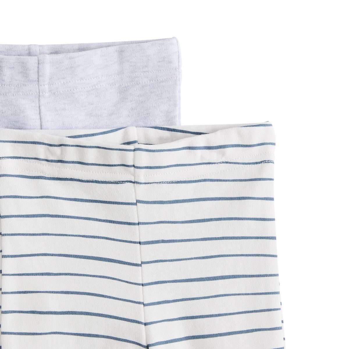 INEXTENSO Lot de 2 pantalons de naissance avec pieds bébé 