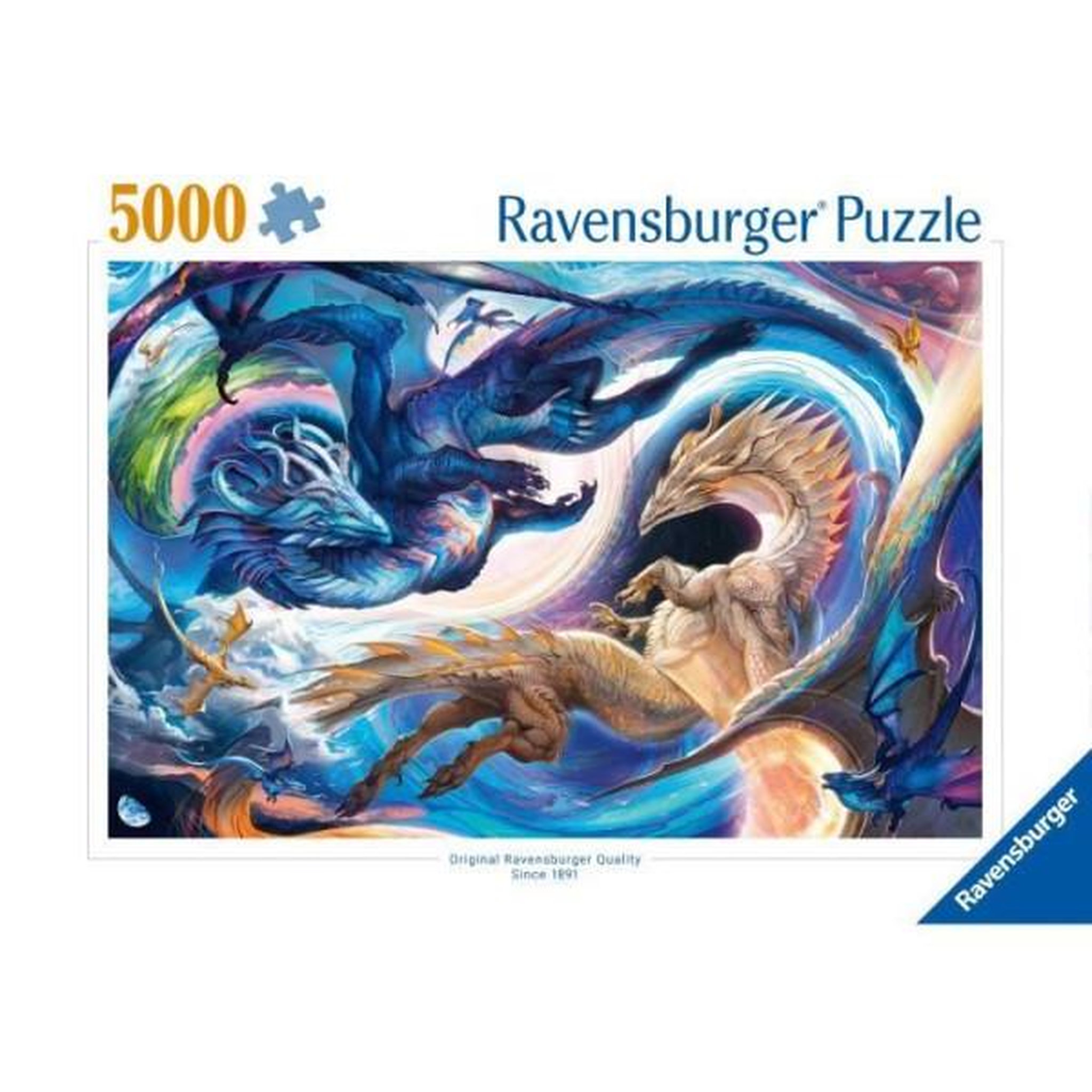 Voir la diapositive 2 : RAVENSBURGER Puzzle 5000 pieces dragon de jour et de nuit, des 14 ans, dragons, 12000813, ravensburger