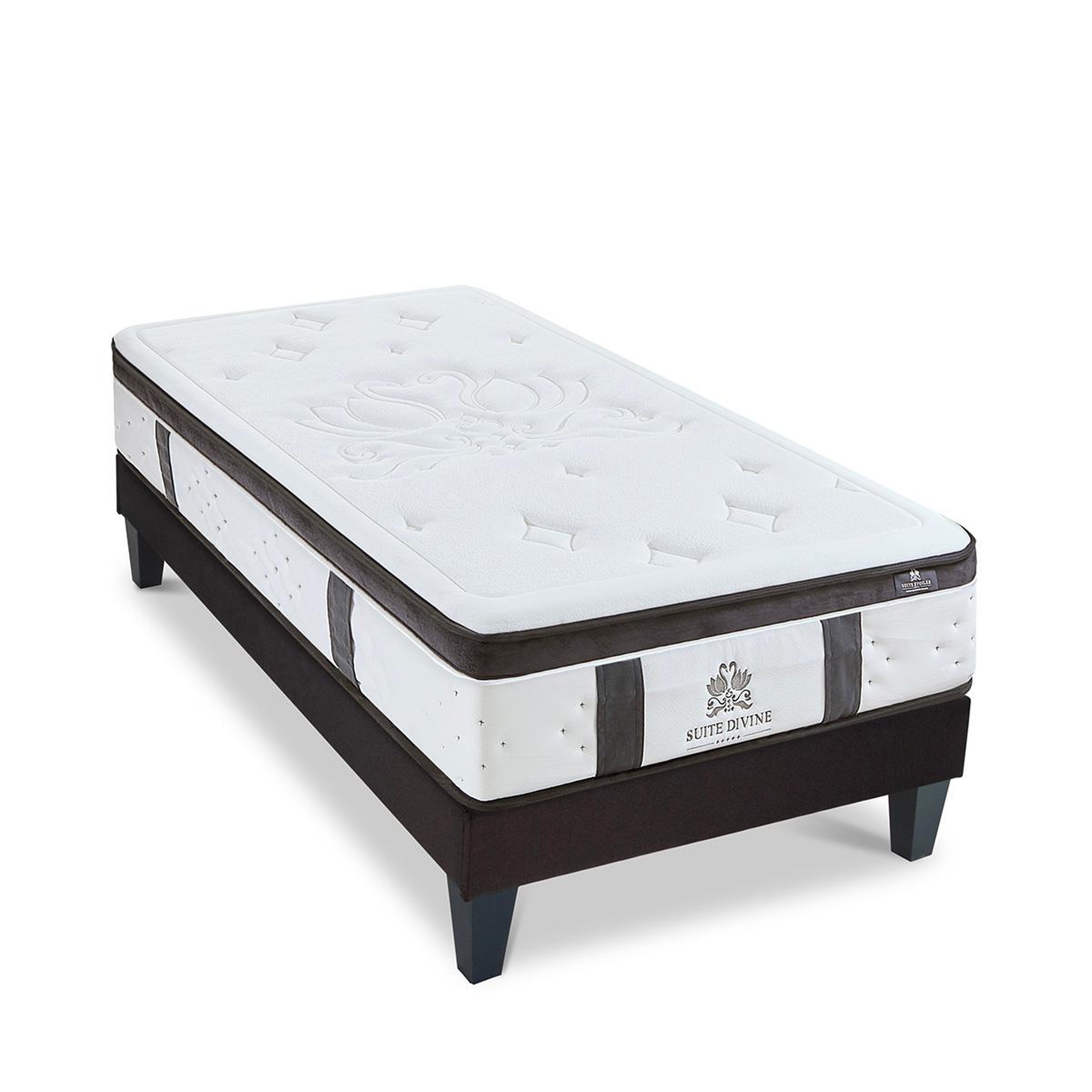 Voir la diapositive 4 : SUITE ETOILEE Suite etoilee | ensemble suite divine | matelas mémoire de forme + sommier bois