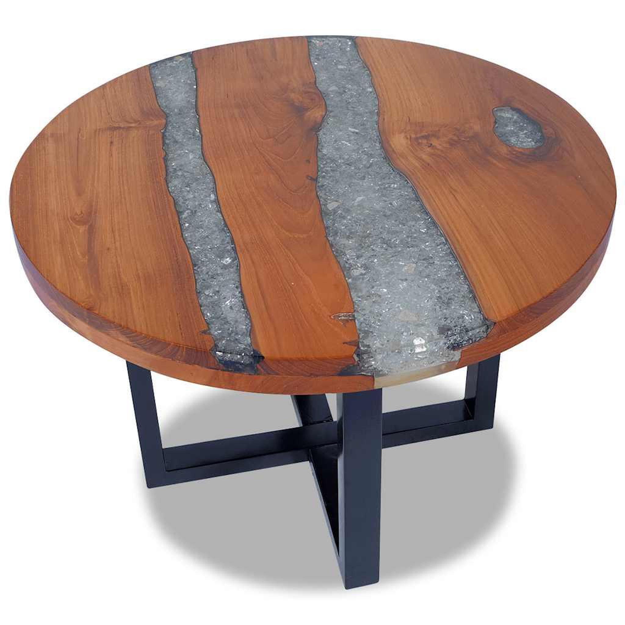 Voir la diapositive 2 : VIDAXL Table basse Teck Resine 60 cm