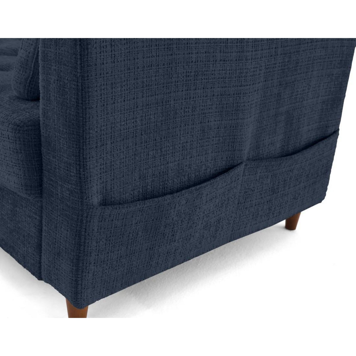 LISA DESIGN Anna - canapé d'angle gauche 4 places convertible avec coffre en velours texturé