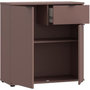 Voir la diapositive 5 : MARKET24 Commode - GANYMEDE - 2 portes - 1 tiroir - Terracotta - 80,1 x 34,1 x 82,3 cm