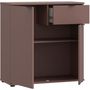 Voir la diapositive 5 : MARKET24 Commode - GANYMEDE - 2 portes - 1 tiroir - Terracotta - 80,1 x 34,1 x 82,3 cm