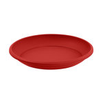 Eda Soucoupe Cancun Ø 21 cm pour pot Cancun Ø 30 cm - Rouge rubis - Eda