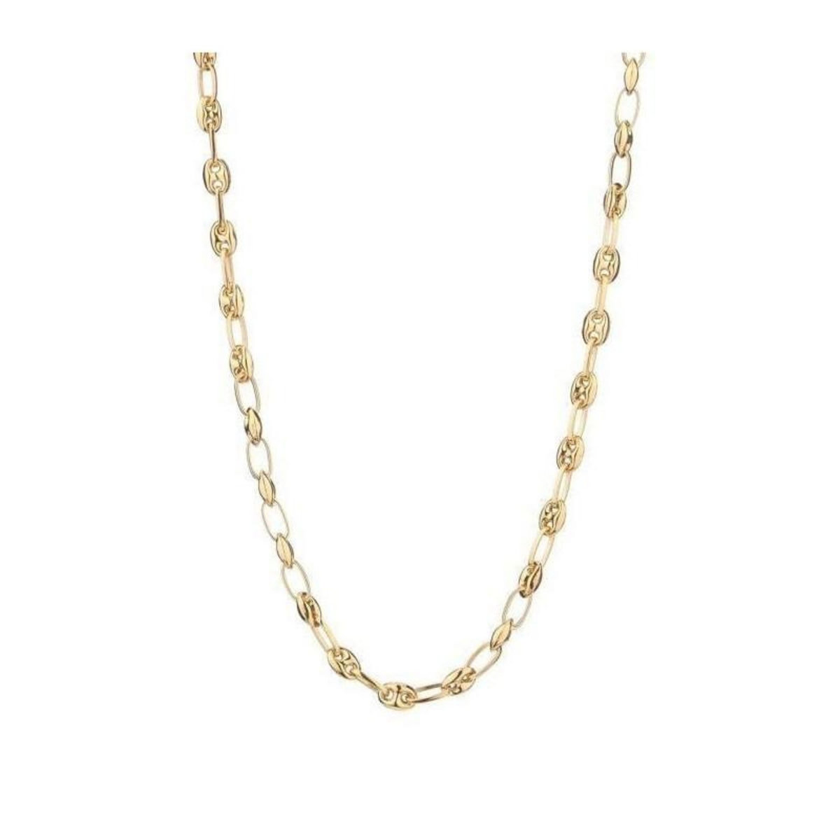 L'ATELIER D'AZUR Collier Or 18 Carats 750/000 Maille Grain de Café Jaune - Homme ou Femme