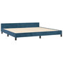 Voir la diapositive 4 : VIDAXL Cadre de lit sans matelas bleu fonce 200x200 cm velours