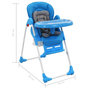 Voir la diapositive 6 : VIDAXL Chaise haute pour bebe Bleu et gris
