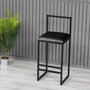 Voir la diapositive 2 : Habitat et Jardin Tabouret de bar en métal  Nordic  35 x 35 x 84 cm - Noir
