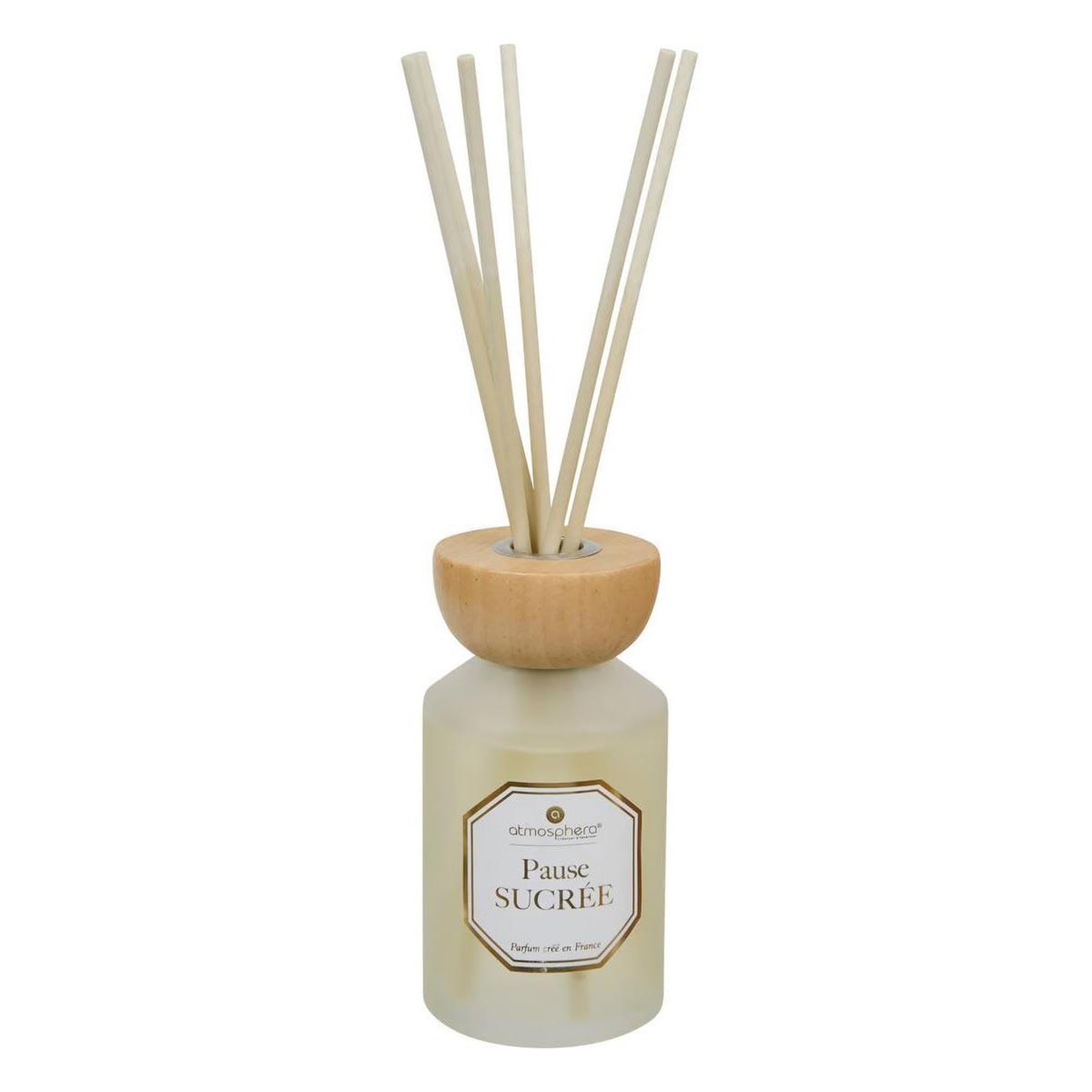 ATMOSPHERA Diffuseur de parfum en verre  elisa  200ml pause sucrée