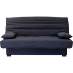 MARKET24 Banquette clic clac 3 places - Matelas 17 cm - Tissu gris anthracite - L199 x P96 x H103 cm - CHLoe