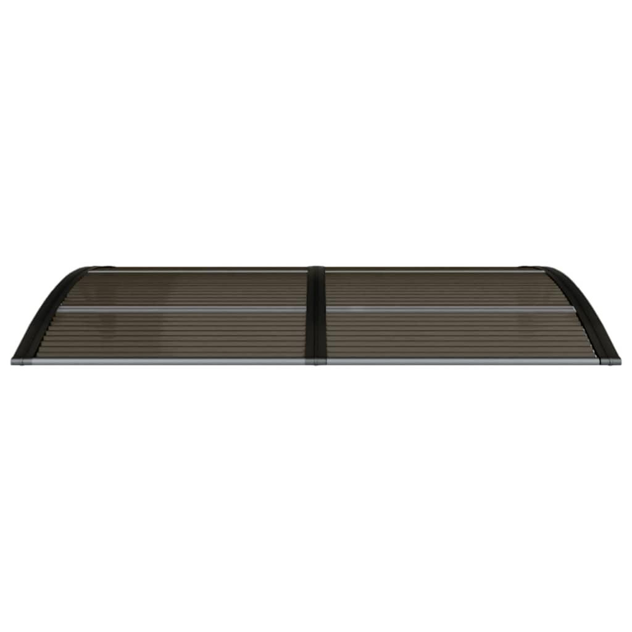 Voir la diapositive 3 : VIDAXL Auvent de porte Noir 150x75 cm Polycarbonate