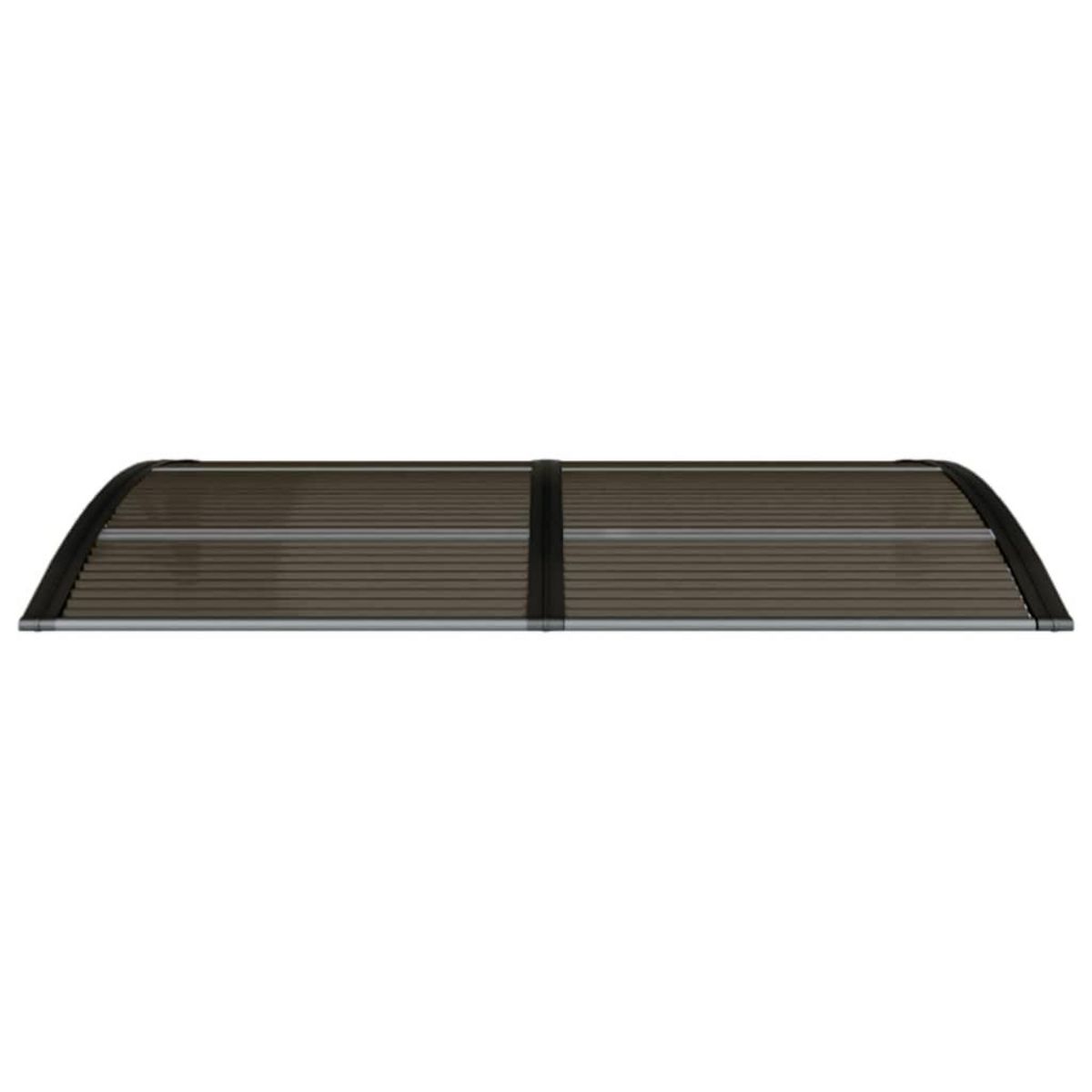 VIDAXL Auvent de porte Noir 150x75 cm Polycarbonate